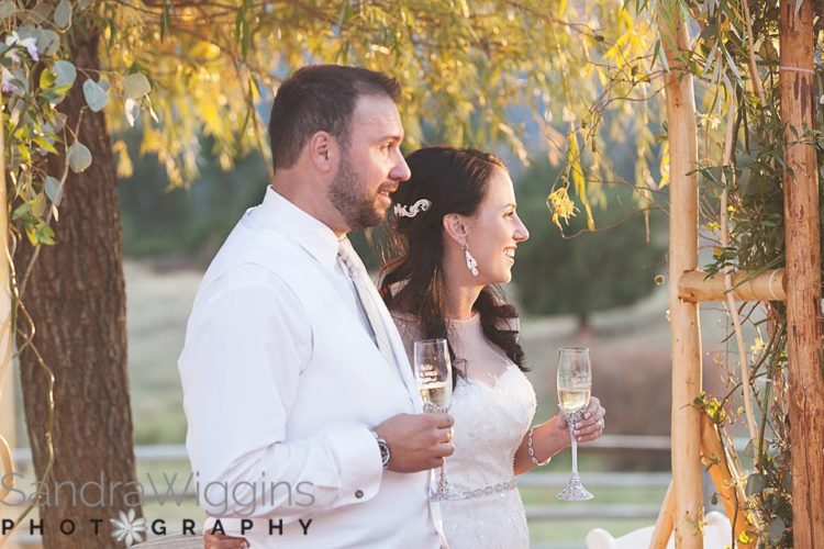 Wedding celebration at Bull Hill Guest Ranch